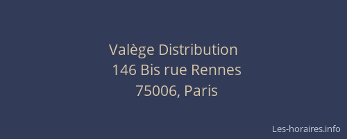 Valège Distribution