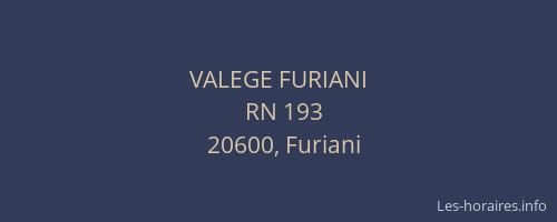 VALEGE FURIANI