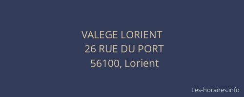 VALEGE LORIENT