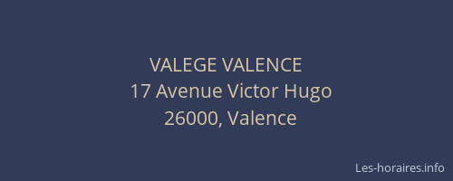 VALEGE VALENCE