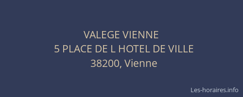 VALEGE VIENNE