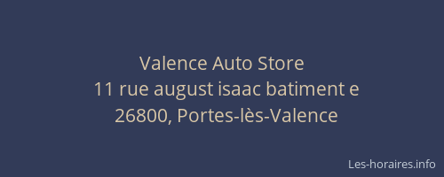 Valence Auto Store