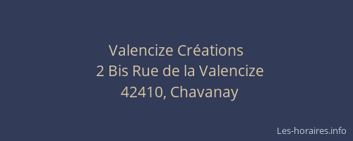Valencize Créations