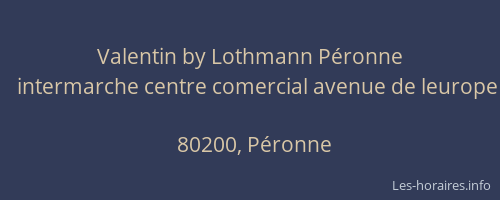 Valentin by Lothmann P&eacute;ronne