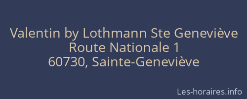 Valentin by Lothmann Ste Geneviève