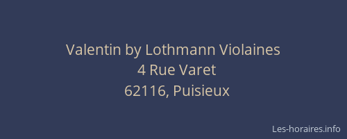 Valentin by Lothmann Violaines