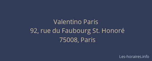 Valentino Paris