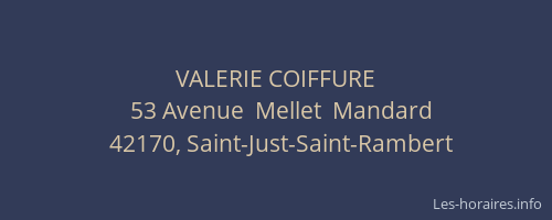 VALERIE COIFFURE