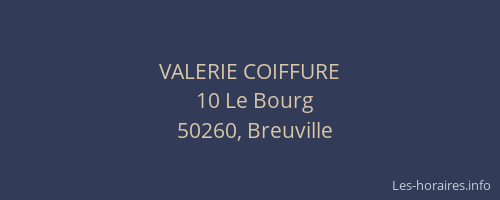 VALERIE COIFFURE