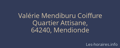 Valérie Mendiburu Coiffure