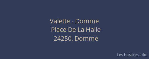 Valette - Domme
