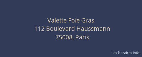 Valette Foie Gras