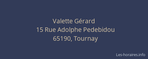 Valette G&eacute;rard