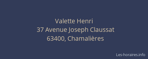 Valette Henri