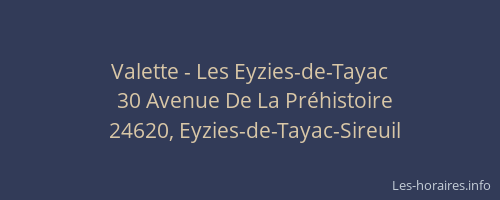Valette - Les Eyzies-de-Tayac