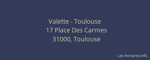 Valette - Toulouse