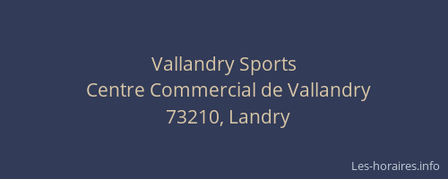 Vallandry Sports