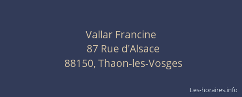 Vallar Francine