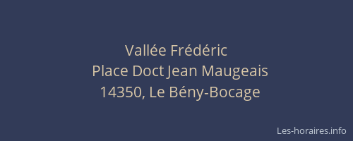 Vall&eacute;e Fr&eacute;d&eacute;ric