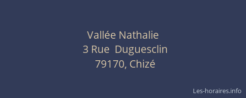 Vall&eacute;e Nathalie