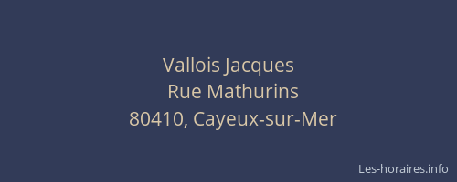 Vallois Jacques