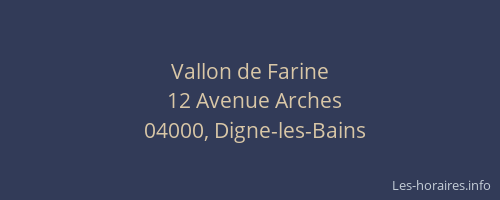 Vallon de Farine