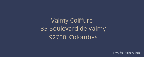 Valmy Coiffure