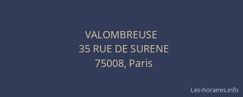 VALOMBREUSE