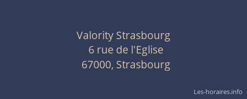 Valority Strasbourg