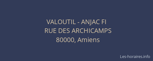 VALOUTIL - ANJAC FI