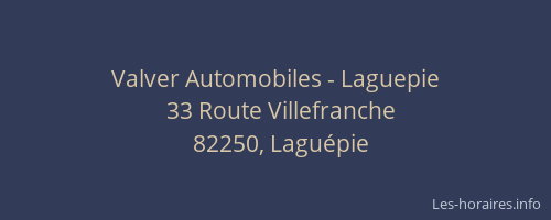 Valver Automobiles - Laguepie
