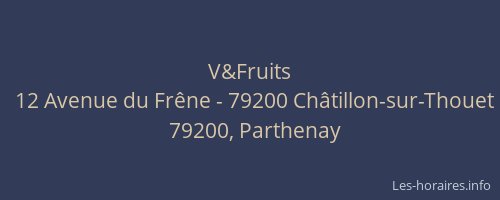 V&Fruits
