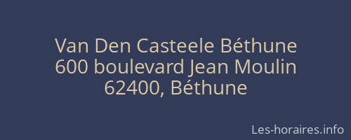 Van Den Casteele Béthune