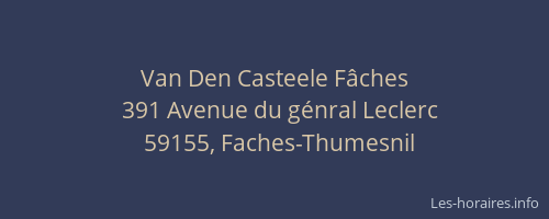 Van Den Casteele Fâches