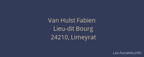 Van Hulst Fabien