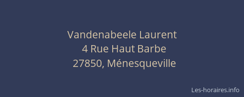 Vandenabeele Laurent