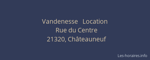 Vandenesse   Location
