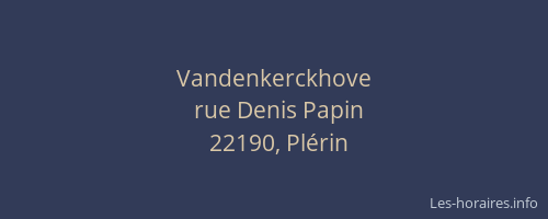 Vandenkerckhove