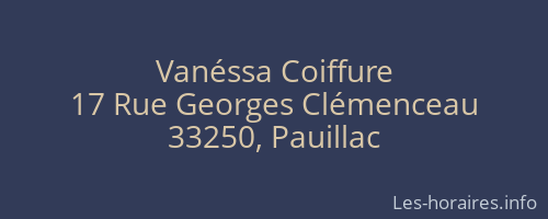 Vanéssa Coiffure