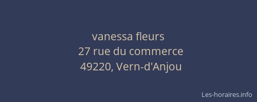 vanessa fleurs
