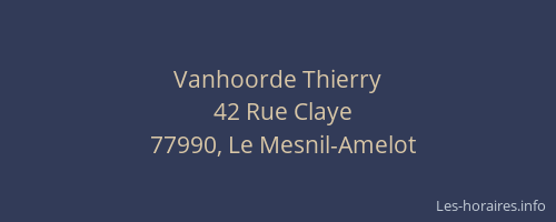 Vanhoorde Thierry