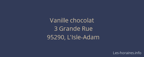 Vanille chocolat
