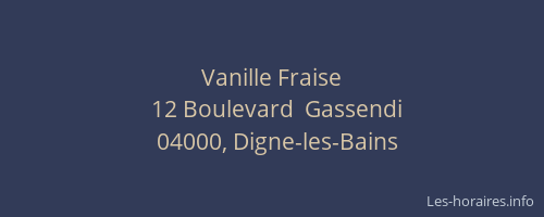 Vanille Fraise