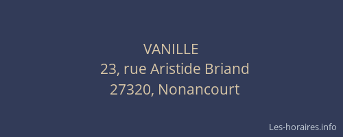 VANILLE