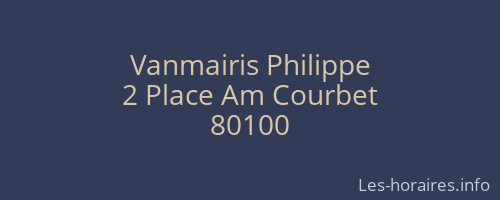 Vanmairis Philippe