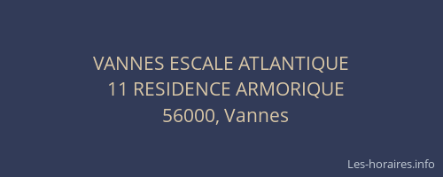 VANNES ESCALE ATLANTIQUE