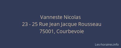 Vanneste Nicolas