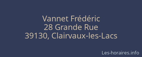 Vannet Frédéric