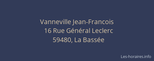 Vanneville Jean-Francois