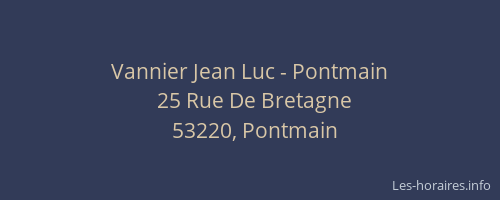 Vannier Jean Luc - Pontmain